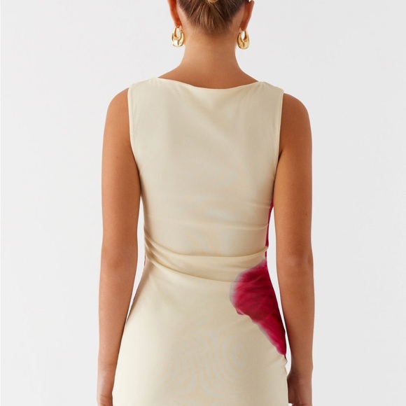 Peppermayo Cream and Red Floral Mini Dress - Picture 4 of 7